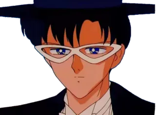 😐 Tuxedo Mask Sailor Moon อนิเมะ, ตัวละคร, เซเลอร์มูน, หน้ากากทักซิโด้ telegram sticker