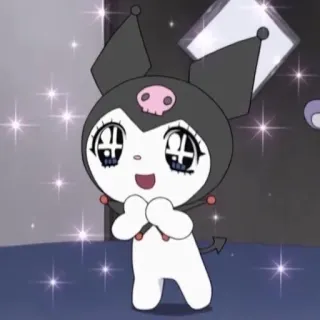 ✨ Kuromi 쿠로미, 애니메이션, 귀여운, 카와이, 산리오, 캐릭터 telegram sticker