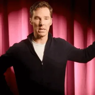 🥢 Benedict Cumberbatch aktor, celebryta, portret, mężczyzna telegram sticker