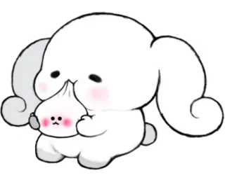 ☁ 만화, 귀여운, 동물, 카와이, 그림, 치비 telegram sticker