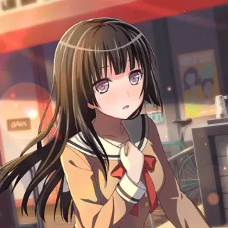 😧 Chica anime, Uniforme escolar, Dibujos animados, Personaje anime, Manga, Femenino telegram sticker