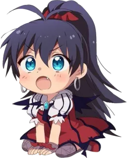 😮 Аниме, Чиби, Милый, Мультфильм, Персонаж telegram sticker