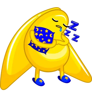 😴 ZZZ sleeping, moon, zzz, night, pillow telegram sticker