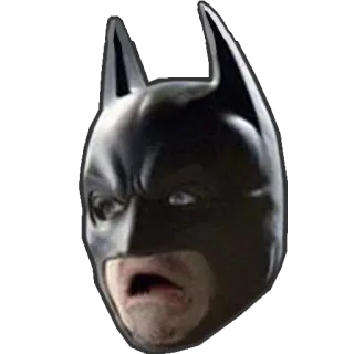 😱 Batman batman, super-herói, meme, dc comics, máscara, engraçado, comic telegram sticker