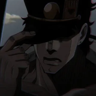 🗡 Jotaro Kujo JoJo's Bizarre Adventure anime, JoJo's Bizarre Adventure, Jotaro Kujo, manga, character telegram sticker
