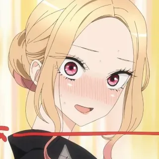 ☺️ Marin Kitagawa My Dress-Up Darling Anime, Femme, Rougir, Sourire, Mignon, Fille telegram sticker