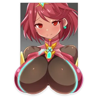 ❤ Pyra anime, video game, character, pyra telegram sticker