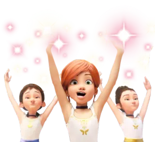 👭 Leap! balletto, danza, animato, ragazza, ballerina whatsapp sticker