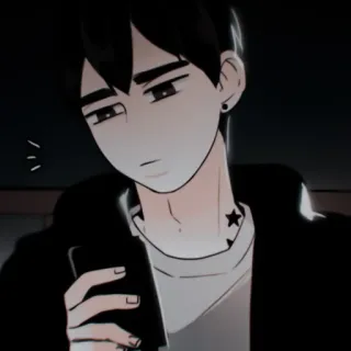 🕯 Anime, Manga, Cartoon, Teenager, Junge, Stern Tattoo, Emo telegram sticker