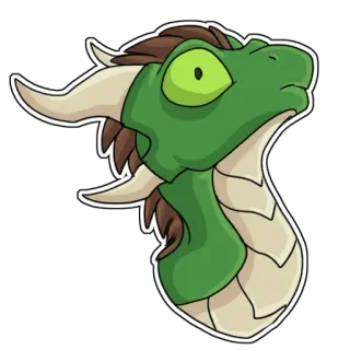 ❓ dragon, créature fantastique, reptile, créature mythique, dessin animé, autocollant whatsapp sticker