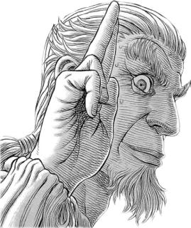 ☝️ ngón tay, lên, chỉ, cử chỉ, râu, hồ sơ telegram sticker