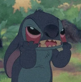 ➰ Stitch Stitch, Disney, Lilo & Stitch, Alien, Dibujos animados, Enojado, Meme telegram sticker