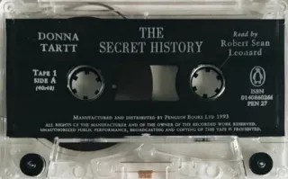 🌟 Donna Tartt The Secret History DONNA
TARTT
THE
SECRET HISTORY
TAPE 1
SIDE A
Read by
Robert Sean
Leonard 책, 문학, 카세트테이프, 오디오북, 1990년대, 고전 소설 telegram sticker