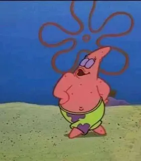 ⚫ Patrick Star Spongebob Squarepants cartone animato, Patrick, Spongebob, stella marina, animato telegram sticker