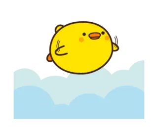 🌫 цыпленок, птица, милый, животное, желтый telegram sticker