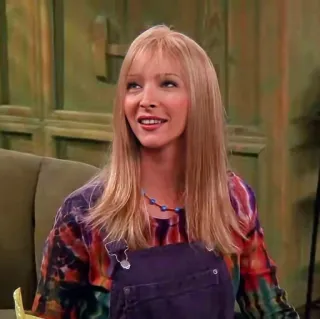 😇 Phoebe Buffay Friends Phoebe Buffay, Friends, Lisa Kudrow, Sitcom, Personnage, Télévision, Comédie whatsapp sticker