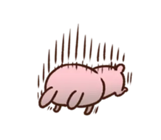 😟 동물, 곰, 만화, 스티커, 귀여운, 일러스트 telegram sticker