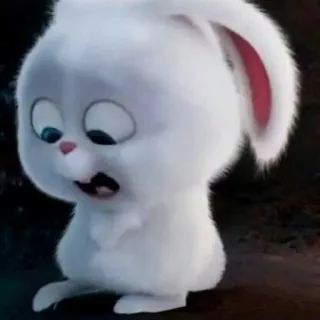 😓 Snowball The Secret Life of Pets うさぎ, 可愛い, アニメ, 動物, ペット telegram sticker