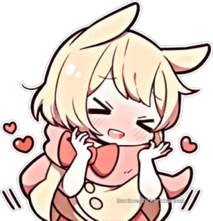 🥰 @arinstickerchannel Anime, Chibi, Süß, Kawaii, Herzen, Manga telegram sticker