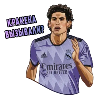 🏃‍♂️ КРАКЕНА вызывали? bóng đá, bóng đá, Real Madrid, cầu thủ, thể thao, kraken telegram sticker