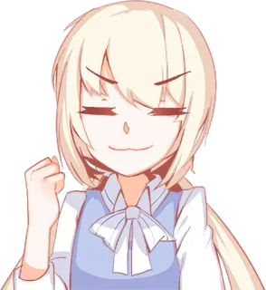😌 anime, girl, cute, happy, celebration telegram sticker