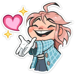 ❤️ cartone animato, cuore, carino, amore, scintillio, affettuoso telegram sticker
