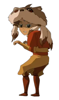 💢 Aang Avatar: The Last Airbender 아바타, 아앙, 만화, 캐릭터, 웃긴, 애니메이션, 니켈로디언 telegram sticker