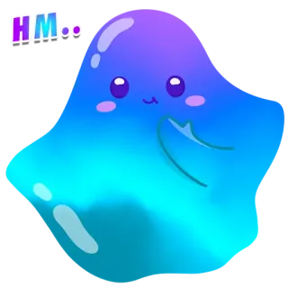 😮 Blob, Niedlich, Sticker, Cartoon telegram sticker