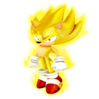 🔋 Sonic ビデオゲーム, ハリネズミ, スーパーソニック, 黄色, ソニック・ザ・ヘッジホッグ telegram sticker