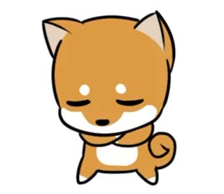 🤔 Hund, Shiba Inu, Cartoon, Tier, Niedlich, Sticker whatsapp sticker