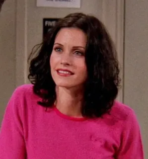 🐚 Courteney Cox Friends femme, sourire, télévision, actrice, célébrité telegram sticker