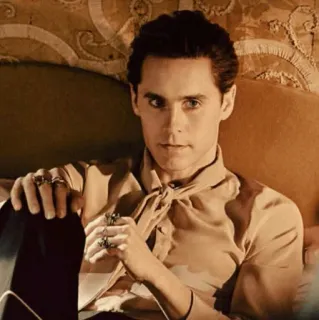 ✖️ jared leto, celebrity, actor, portrait, fashion, man telegram sticker