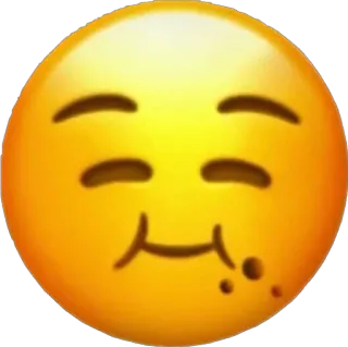 😋 อิโมจิ, หิว, อาหาร, หน้า, ยิ้ม, มีความสุข telegram sticker