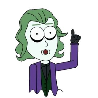 👆 Joker joker, cartoon, villain, dc comics, clown, criminal, character whatsapp sticker