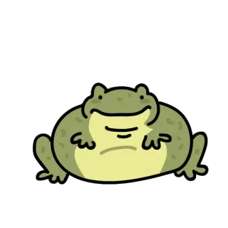 😀 Frosch, Tier, Amphibie, Cartoon, süß, Aufkleber whatsapp sticker