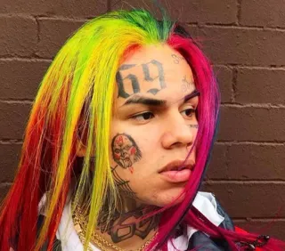 😾 6ix9ine rapper, retrato, celebridade, Tekashi 6ix9ine, músico telegram sticker