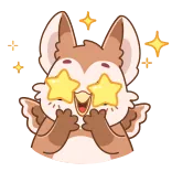 🤩 animal, owl, cute, stars, cartoon, sparkling telegram sticker