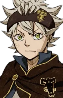 😶 Asta Black Clover anime, manga, asta, black clover, wizard, magic, character whatsapp sticker