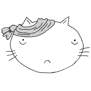 🤕 Katze, Aufkleber, Tier, Cartoon, Stirnband, Haustier telegram sticker
