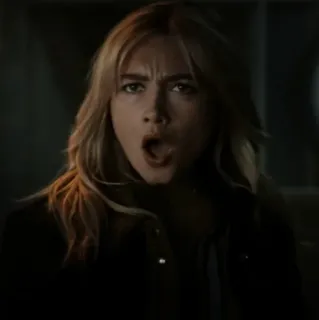 😐 Yelena Belova Black Widow marvel, personaje, cara, yelena belova whatsapp sticker