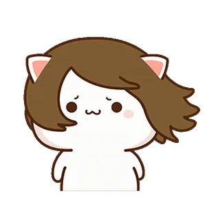 ⭐️ cat, cute, adorable, kawaii, cartoon, sticker telegram sticker