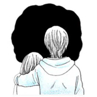 💑 Anime, Umarmung, Liebe, Paar, Süß, Beziehung telegram sticker