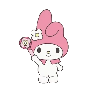 😊 My Melody My Melody, Sanrio, kawaii, lindo, pegatina, personaje telegram sticker