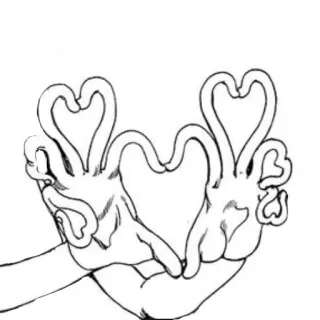 💟 hands, hearts, love, gesture telegram sticker