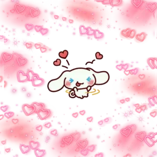 🥰 Cinnamoroll kawaii, cute, cinnamoroll, sanrio, hearts, clouds telegram sticker