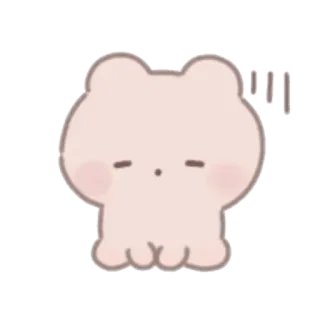 🧸 dessin animé, ours, mignon, autocollant telegram sticker