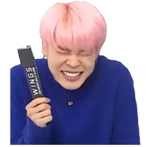 😅 WINGS mann, glücklich, kpop, park jimin, jimin, bts telegram sticker