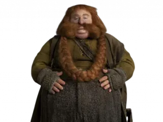 😊 Bombur The Hobbit dwarf, hobbit, fantasy, character, Bombur telegram sticker