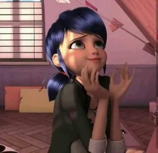 🥰 Marinette Dupain-Cheng Miraculous: Tales of Ladybug & Cat Noir cartoon, animated, character, marinette, ladybug whatsapp sticker