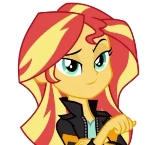 😉 Sunset Shimmer My Little Pony Sunset Shimmer, My Little Pony, Cartoon, Animation, Equestria Girls whatsapp sticker